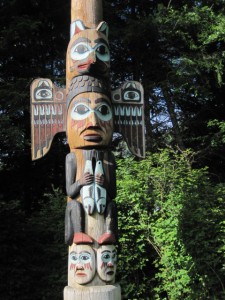 Totem Bight Fog Woman Totem Pole