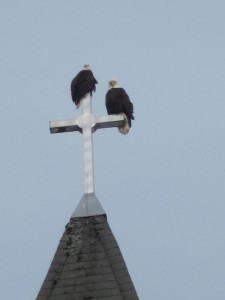Eagles on Church Cross