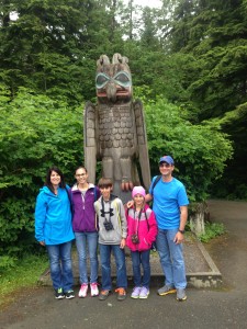 Totem poles on Ketchikan Rainforest Tour
